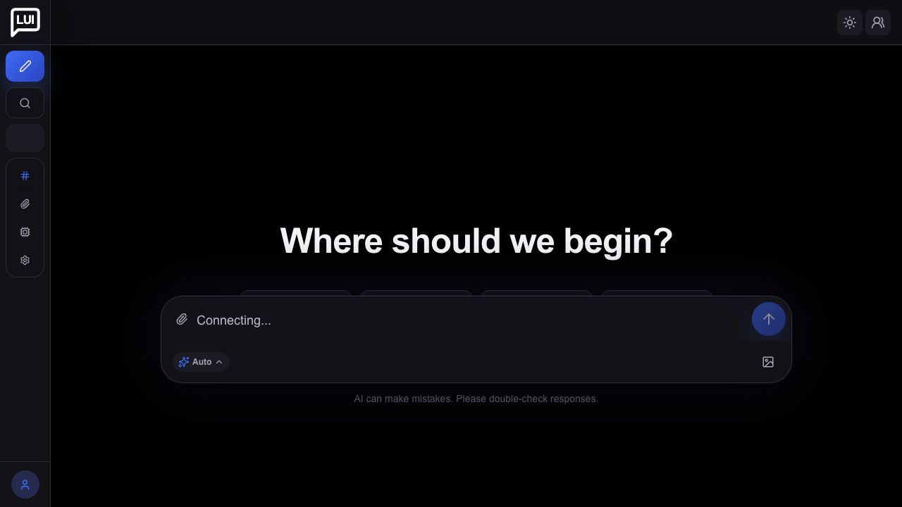 Lui Chat conversation interface