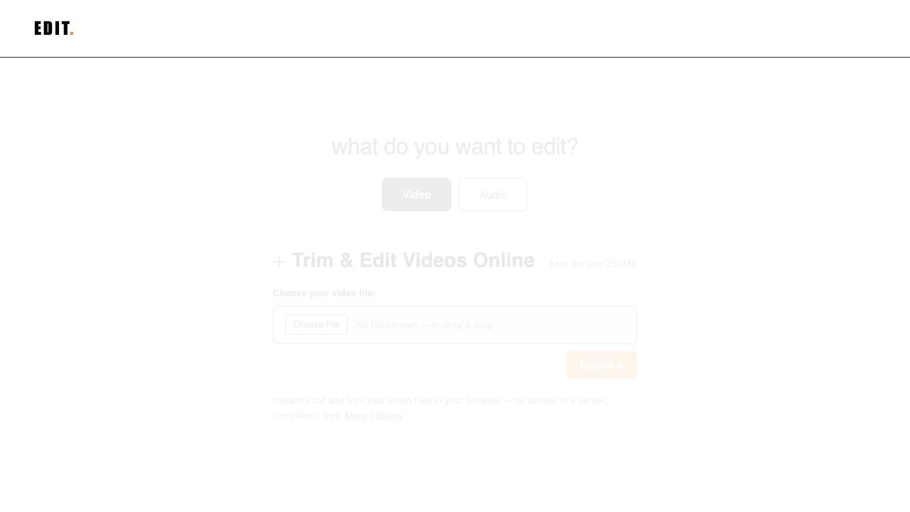 Browser-based video editor